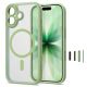2. Tech-Protect MagPeak MagSafe CC Case for iPhone 17 – matte green