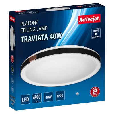 4. Activejet AJE-TRAVIATA 40W LED ceiling lamp