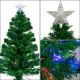 2. DECORATIVE FIBER OPTIC CHRISTMAS TREE MULTICOLOR 90CM