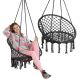 12. OPENWORK HAMMOCK HANGING CHAIR STORK'S NEST 80x60CM DARK GREY