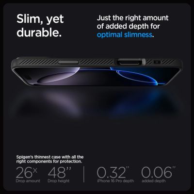 12. Spigen Liquid Air iPhone 16 Pro Case - Black