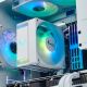4. Jonsbo CR-1000 EVO CPU cooler 12cm ARGB White 1pc.
