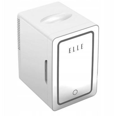 3. Mini fridge with LED makeup mirror ELLE 6L white