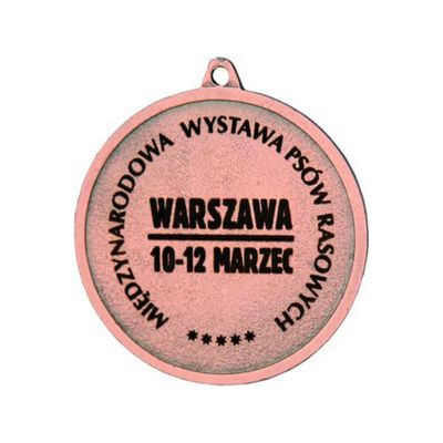 7. Bronze steel medal, third place, with laser engraving - RMI