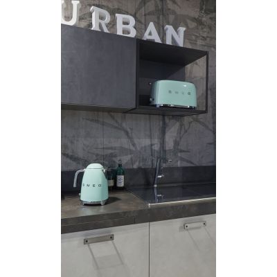 9. SMEG toaster model TSF02PGEU, pastel green color