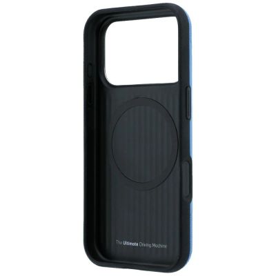 7. BMW M Tire Track Metal Logo MagSafe Case for iPhone 18 Pro Max / 17 Pro Max - Blue