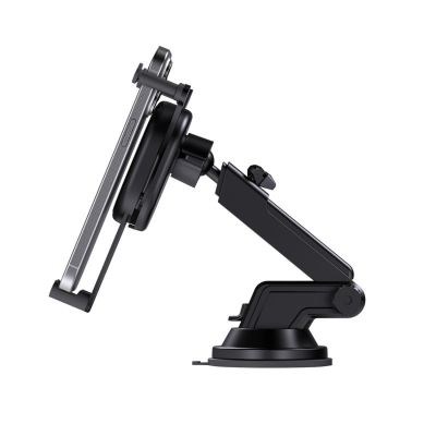 4. Baseus Stable Car Holder with 15W Inductive Charger, Gravity, and Suction Cup - Black