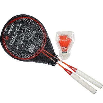 4. BADMINTON SET IN RED ORANGE ENERO 105 CASE