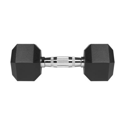4. REBEL ACTIVE CAST IRON RUBBER-COATED HEX DUMBBELLS 2X8KG RBA-2325-08