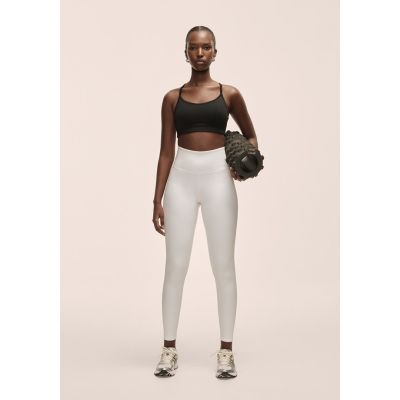 Casall Grace High Waist Tights Women's Leggings White - M
