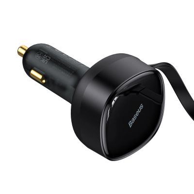 3. Baseus Enjoyment 2in1 car charger 30W black (CGTX000001)