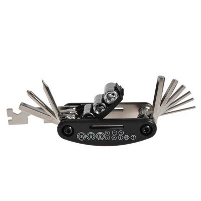 Rockbros GJ1601 16-in-1 Multi-Tool for Bicycle Repair - Black