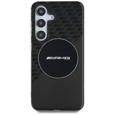 3. AMG Transparent Rhombs MagSafe Case for Samsung Galaxy S25 - Black