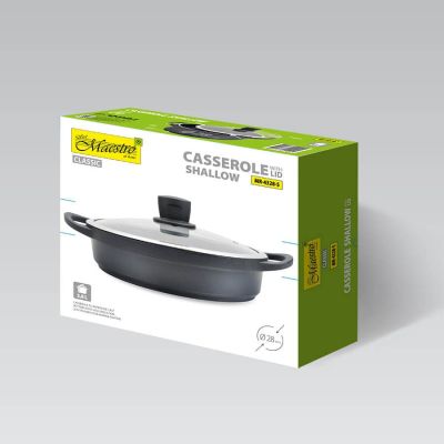 3. Shallow Pot with Lid Maestro MR-4328-S