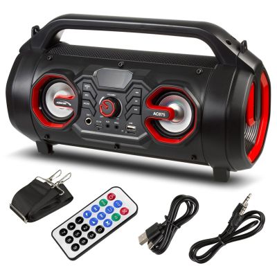 3. Audiocore portable speaker bazooka, bluetooth 5.0, FM radio, micro card, SDIPX4, 2000mAh, AC875