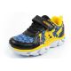 3. Leomil children's sports shoes Pokemon sneakers lightweight with velcro LED black yellow