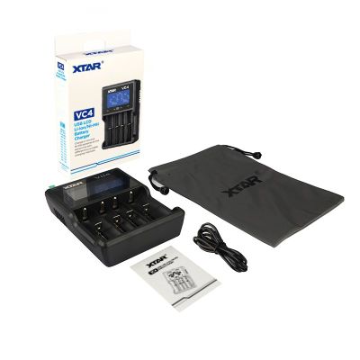 2. XTAR CHARGER FOR CYLINDRICAL LI-ION VC4 BATTERIES