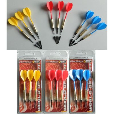 6. DARTS PLASTIC DARTS 3 PCS SAFE BEST SPORTING - YELLOW
