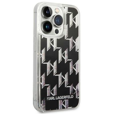4. Karl Lagerfeld KLHCP14XLMNMK iPhone 14 Pro Max 6.7 "hardcase black / black Liquid Glitter Monogram
