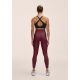 4. CASALL Women's Graphic High Waist Tights Training Leggings Burgundy