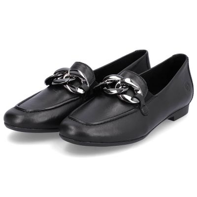9. Comfortable leather shoes with chain Remonte W RKR645 black
