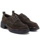 4. Women’s chocolate-brown leather block-heel loafers Artiker 59C0457