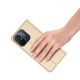 7. Dux Ducis Skin Pro Case For Xiaomi Redmi 11A / Poco C55 / Redmi 12C Cover Flip Card Wallet Stand Gold