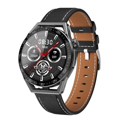 5. Rubicon RNCE88-1 Black Smartwatch - Black Silicone Strap + Black Leather Strap