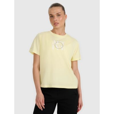 Women's printed T-shirt 4F 4FRAW25TTSHF3229-73S