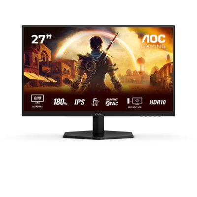 24. AOC Q27G42XE Monitor 27" IPS QHD 180Hz 1ms 2560x1440 2xHDMI Black