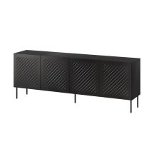 SIENA chest of drawers 200x40x75 black matt
