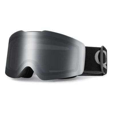 Qunature Black Frameless Ski Goggles - Black