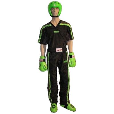 3. TOP TEN NEON kickboxing outfit black and green