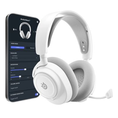 6. Steelseries Arctis Nova 7P Gen 2 headphones, White