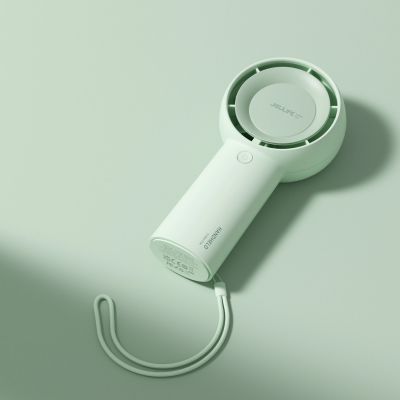 3. Jisulife Handheld Fan 5 Plus 4000mAh Mini Blower Portable Fan - Green
