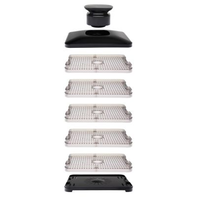 15. ELDOM DRYER FOR MUSHROOMS, VEGETABLES AND FRUIT SG520 400W TEMP. REGULATION 35-70 DEGREES, 5 LARGE TRAYS 32X25 CM, TIMER 05-24 H