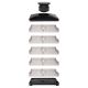 15. ELDOM DRYER FOR MUSHROOMS, VEGETABLES AND FRUIT SG520 400W TEMP. REGULATION 35-70 DEGREES, 5 LARGE TRAYS 32X25 CM, TIMER 05-24 H
