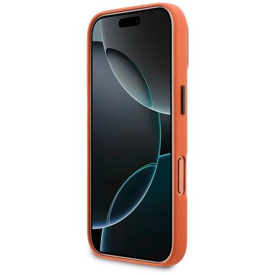 5. BMW M Metal Logo MagSafe Case for iPhone 17 Pro Max - Orange