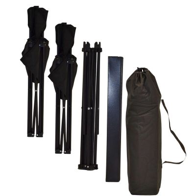 32. FOLDABLE TOURIST SET 3IN1 TABLE AND 2 CHAIRS BLACK ENERO CAMP