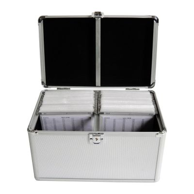 4. MediaRange BOX75 CD Cases Boxed 200 Discs Silver