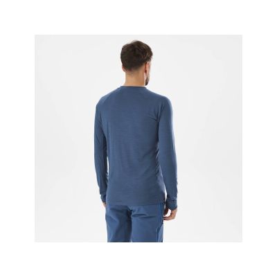 8. MILLET M Trilogy Wool Ts Ls Navy Blue Underwear
