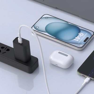 8. Dudao L9X 30W USB-C - Lightning Cable 2m - White