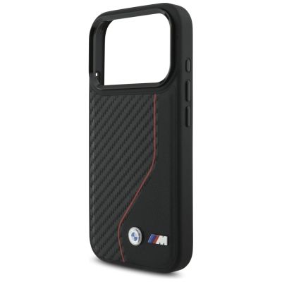 6. BMW M Carbon Line & Logo MagSafe Case for iPhone 17 Pro - Red