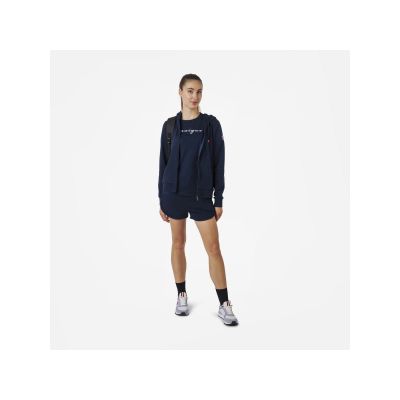 9. Rossignol W LOGO SWEAT FZ HOOD FL navy blue