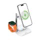 5. Acefast E39 Qi2.2 25W 4-in-1 Wireless Desk Charger for Phone, Watch, and Headphones with Night Light - White