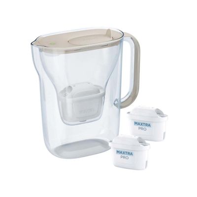 2. Brita Style Essential filter jug + 2 MaxtraPro PP cartridges (2.4l; sand)