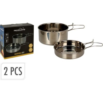 10. REDCLIFFS STAINLESS STEEL 2-PIECE TRAVEL BOWL