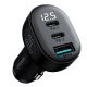 4. Joyroom JR-CCD04 30W 2x USB-C USB-A car charger with display - black