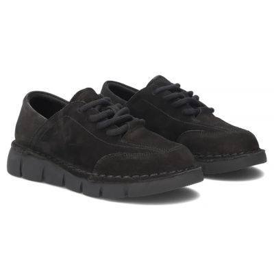 4. Women's wide leather shoes, black Filippo DP8180/26