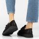 7. Women's wide leather shoes, black Filippo DP8180/26